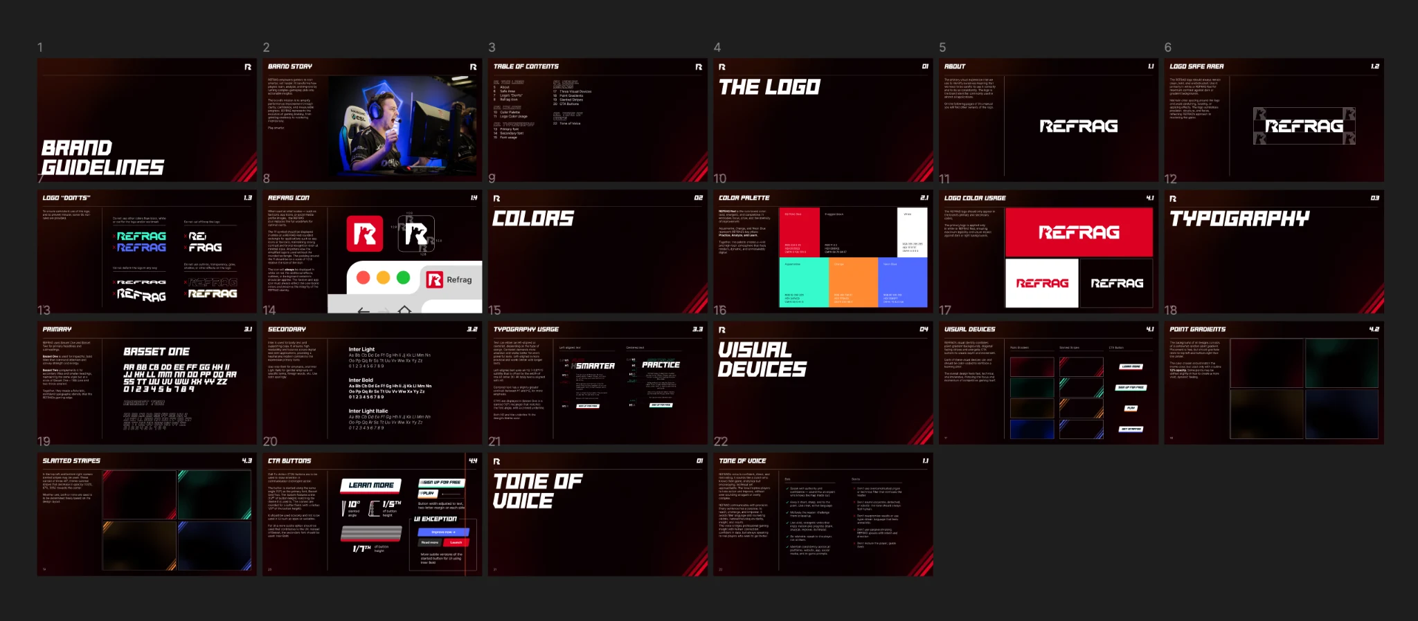 REFRAG brand identity application 3
